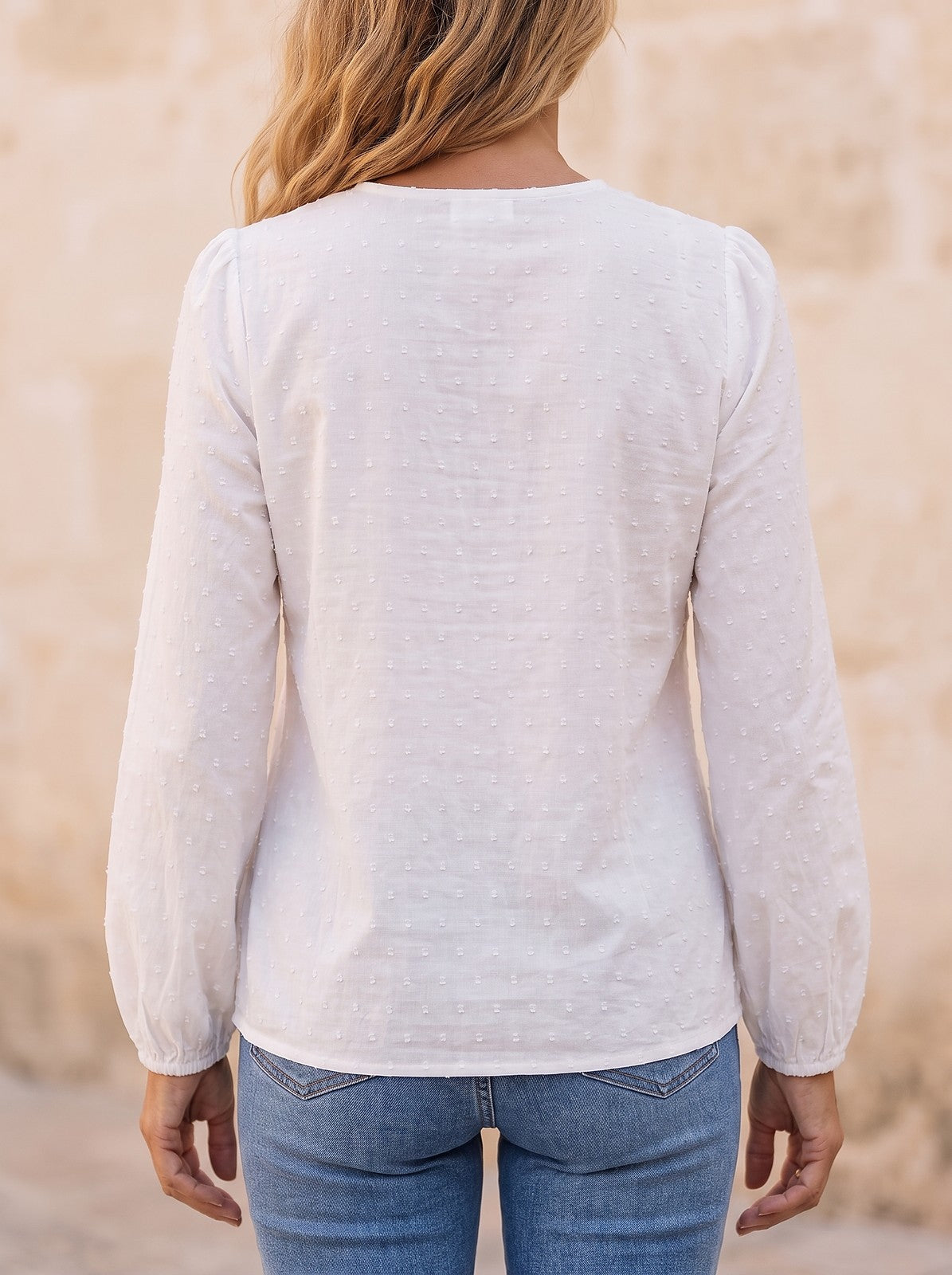 Women's Lace Patchwork Long Sleeve Shirt
