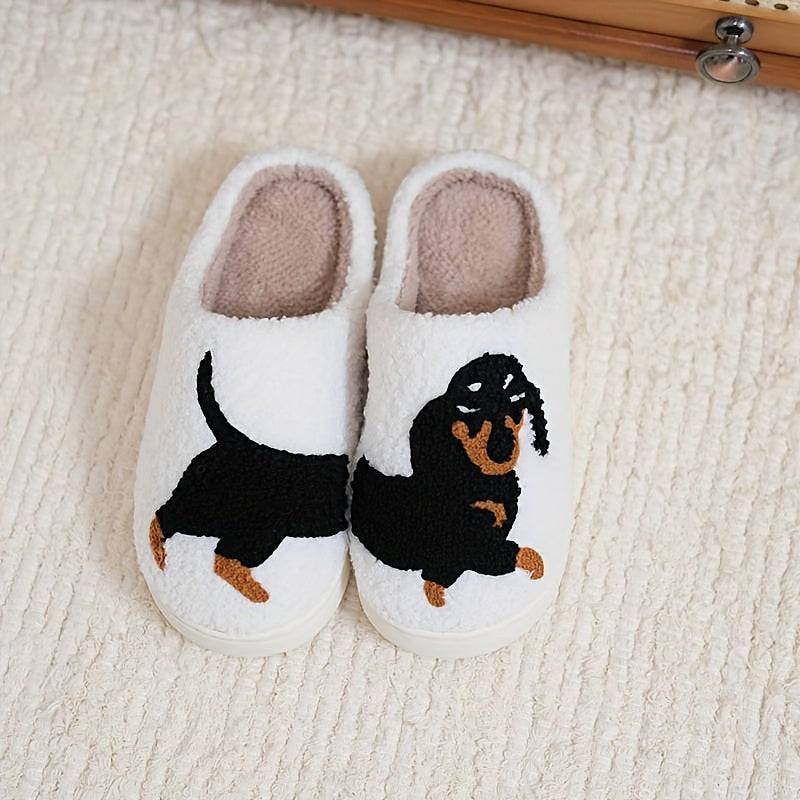 Women's Plush Open Back Mule Slippers