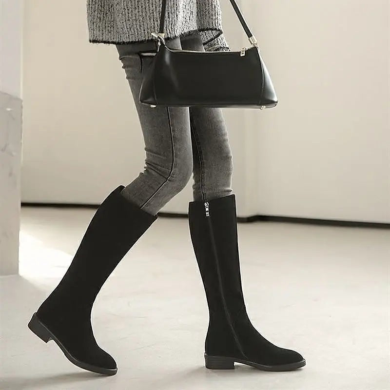 Women's Straight Shaft Knee Boots