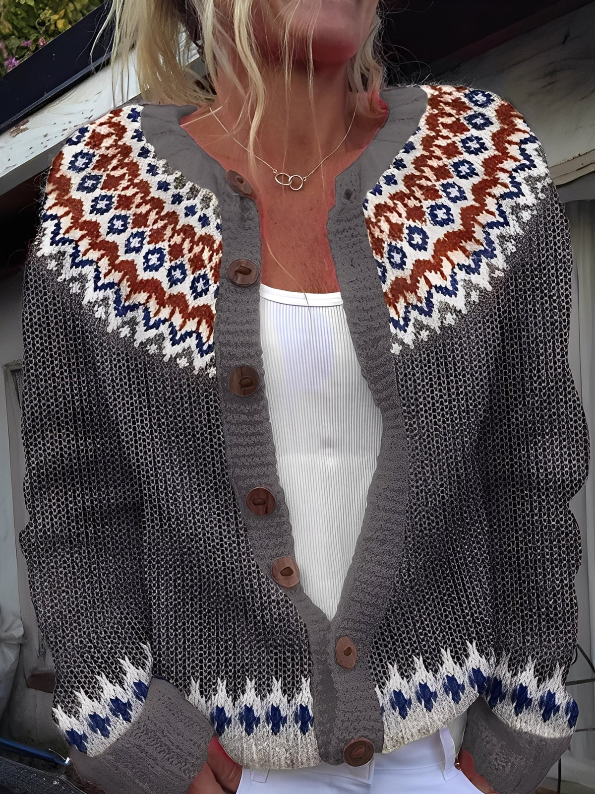 Women's Lightweight Knit Cardigan with Button Front
