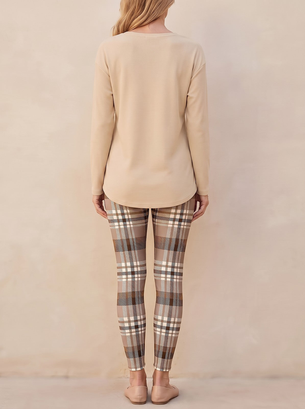 Women's V Neck Tunic and Leggings Set