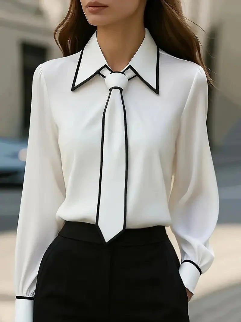 Women's Tie Detail Shirt Blouse