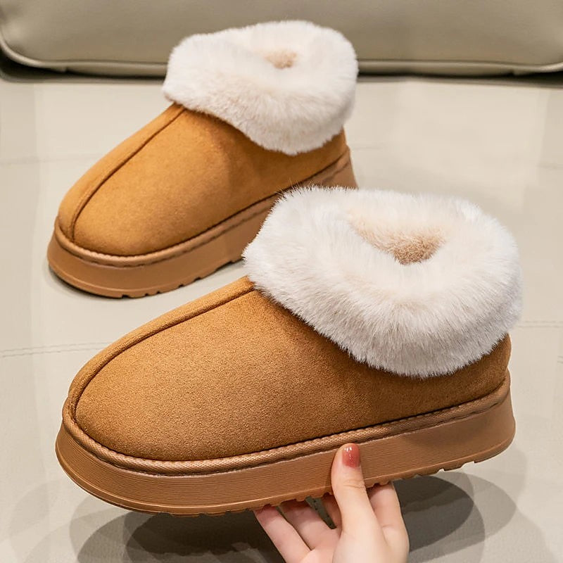 Women's Warm Cuff Bootie Slippers