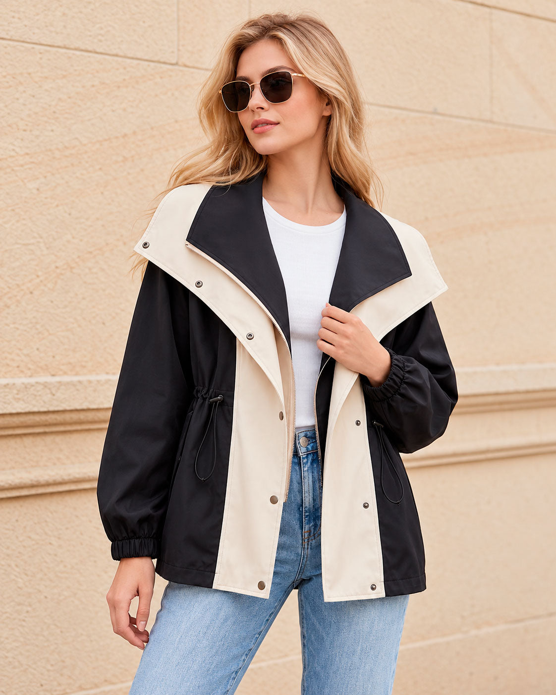 Women's Shawl Collar Shell Jacket
