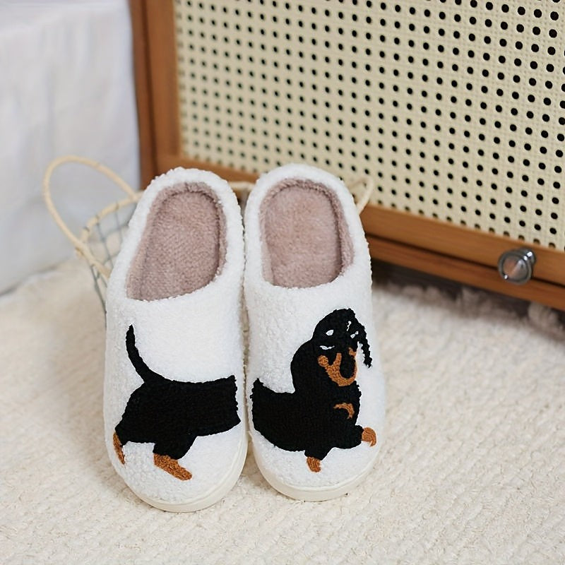 Women's Plush Open Back Mule Slippers