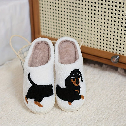 Women's Plush Open Back Mule Slippers