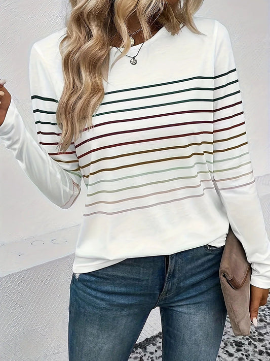 Women's Fine Stripe Jersey Top