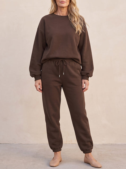 Women's Sweatshirt and Joggers Tracksuit Set