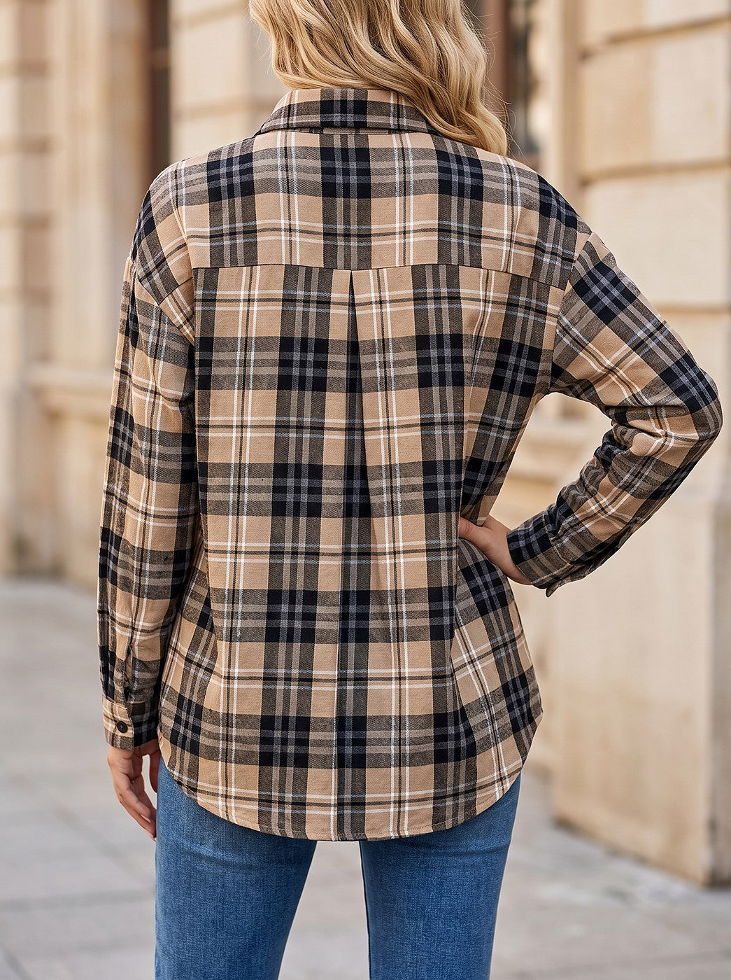 Women's Checked Brushed Cotton Shirt
