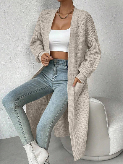 Women's Longline Open Front Cardigan