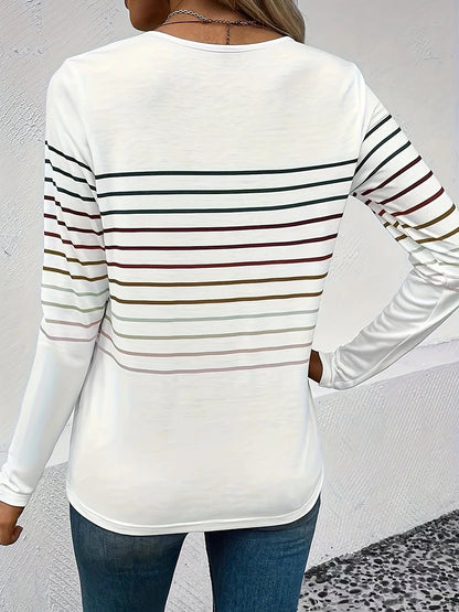 Women's Fine Stripe Jersey Top