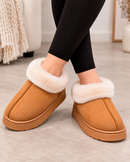 Women's Warm Cuff Bootie Slippers