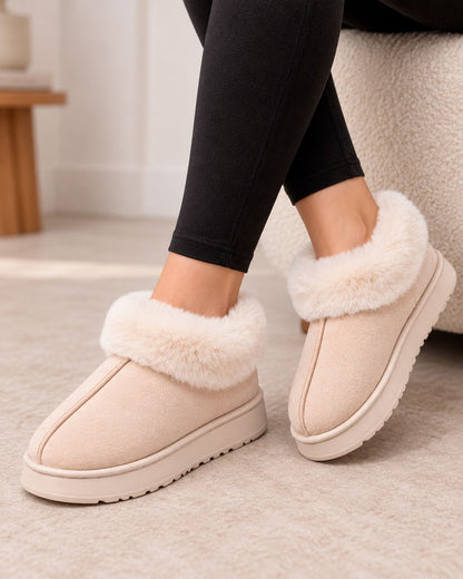 Women's Warm Cuff Bootie Slippers