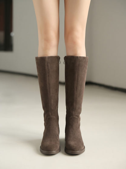 Women's Straight Shaft Knee Boots