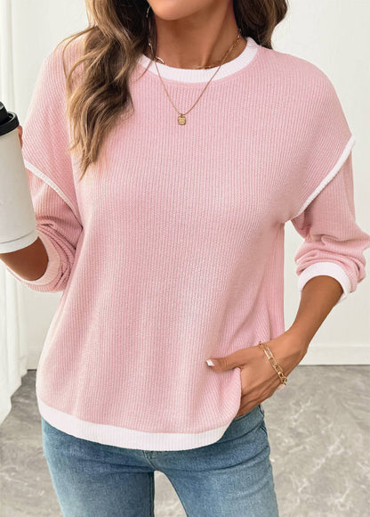 Women's Winter Patchwork Panel Sweatshirt