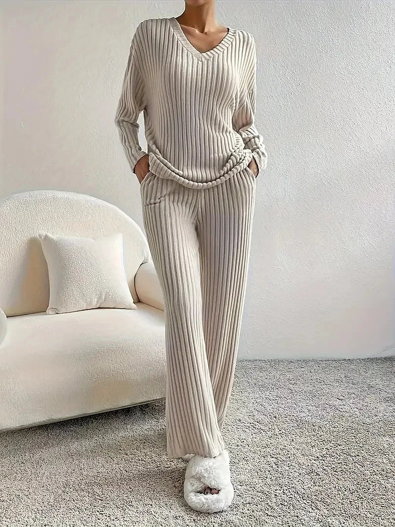 Women's Knit Jumper Trouser Co Ord