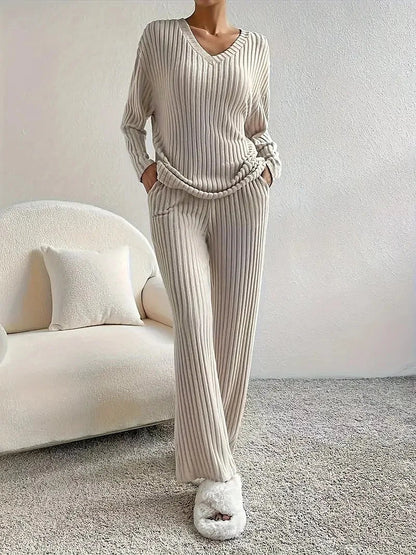 Women's Knit Jumper Trouser Co Ord