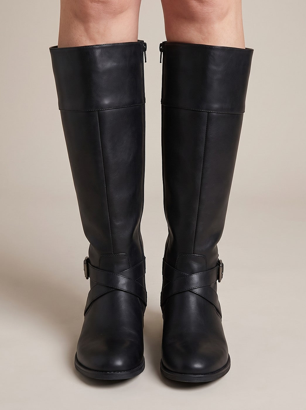 Women's Round Toe Tall Riding Boots