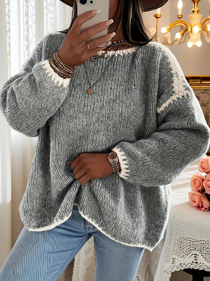 Women's Cosy Oversized Crew Neck Jumper