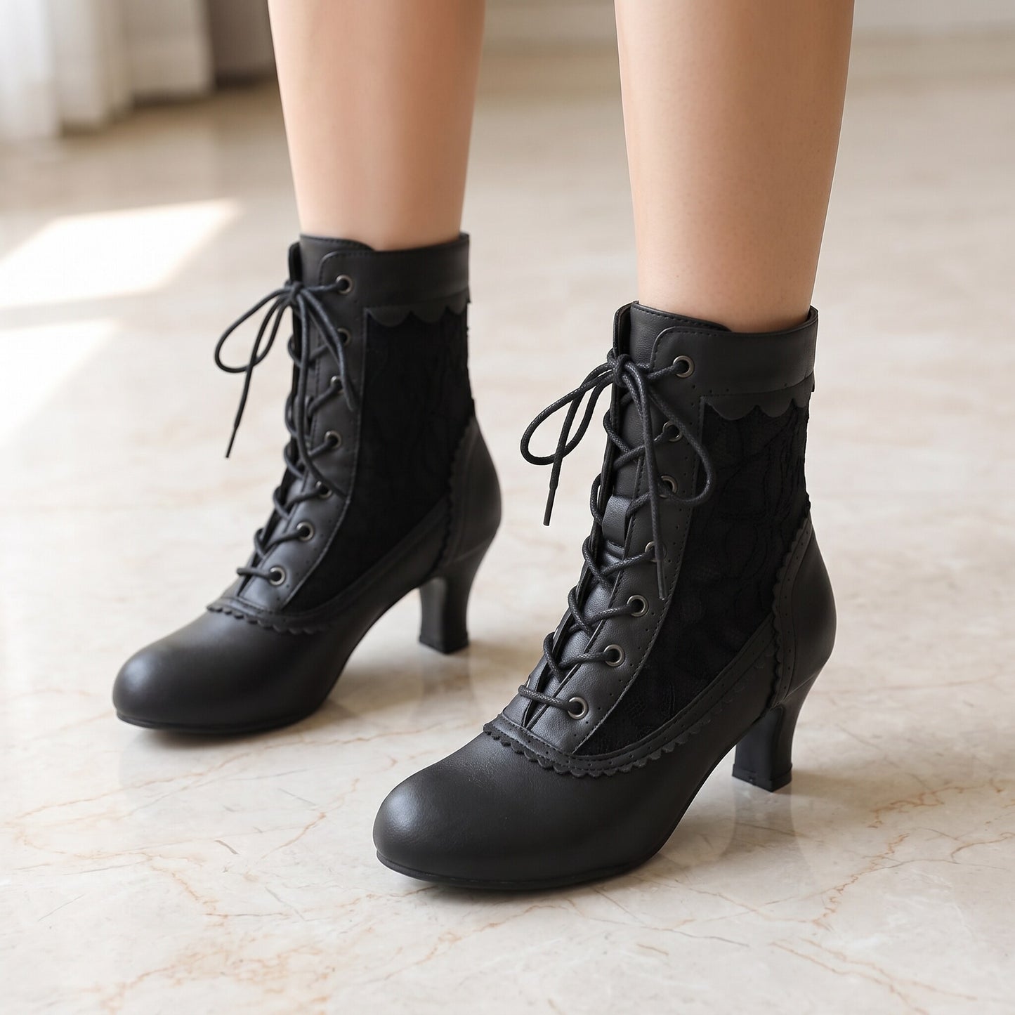 Women's Edwardian Lace Up Boots