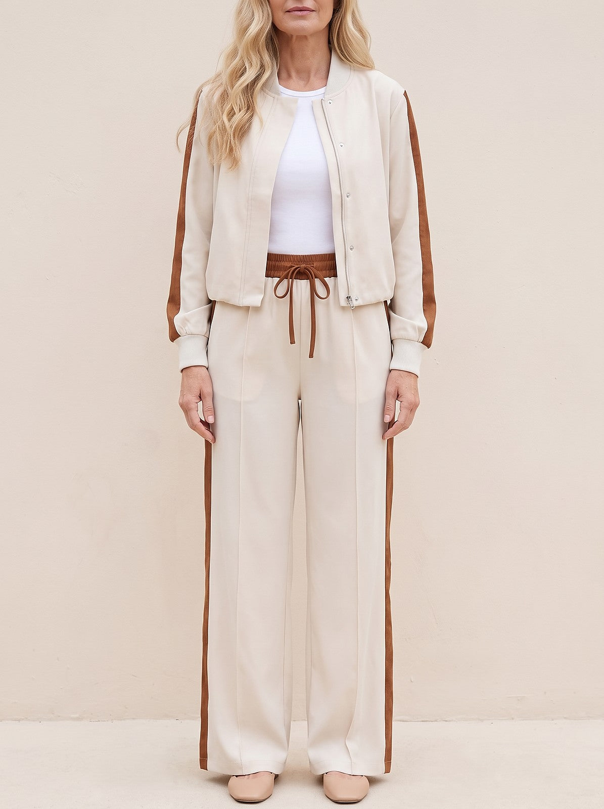 Women's Bomber Jacket and Trousers Co-ord Set