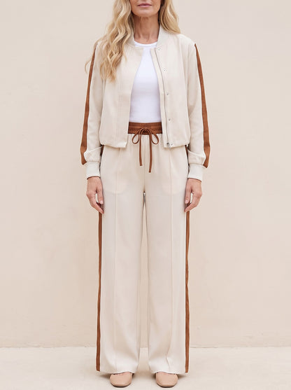 Women's Bomber Jacket and Trousers Co-ord Set
