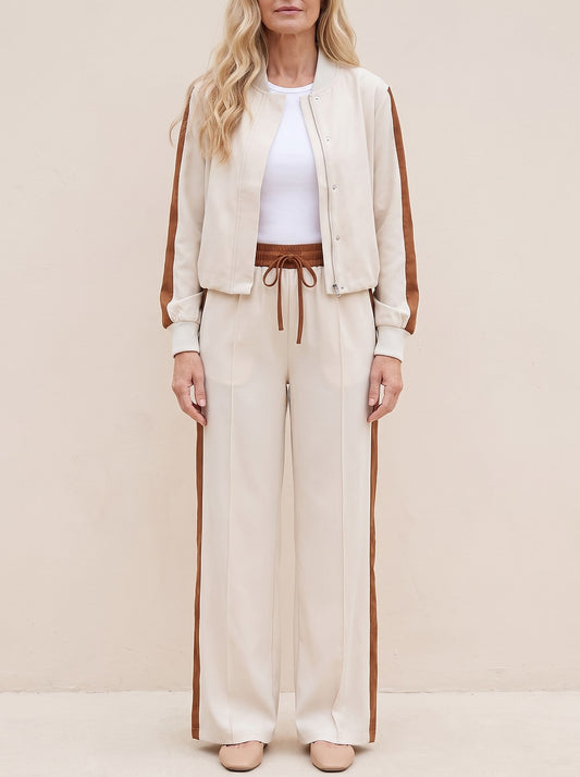 Women's Bomber Jacket and Trousers Co-ord Set