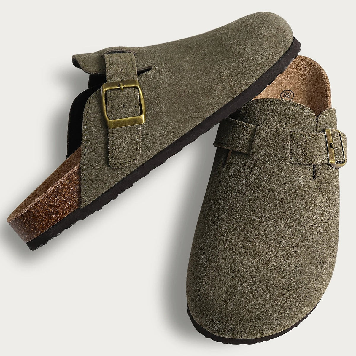 Women's Buckle Footbed Clogs