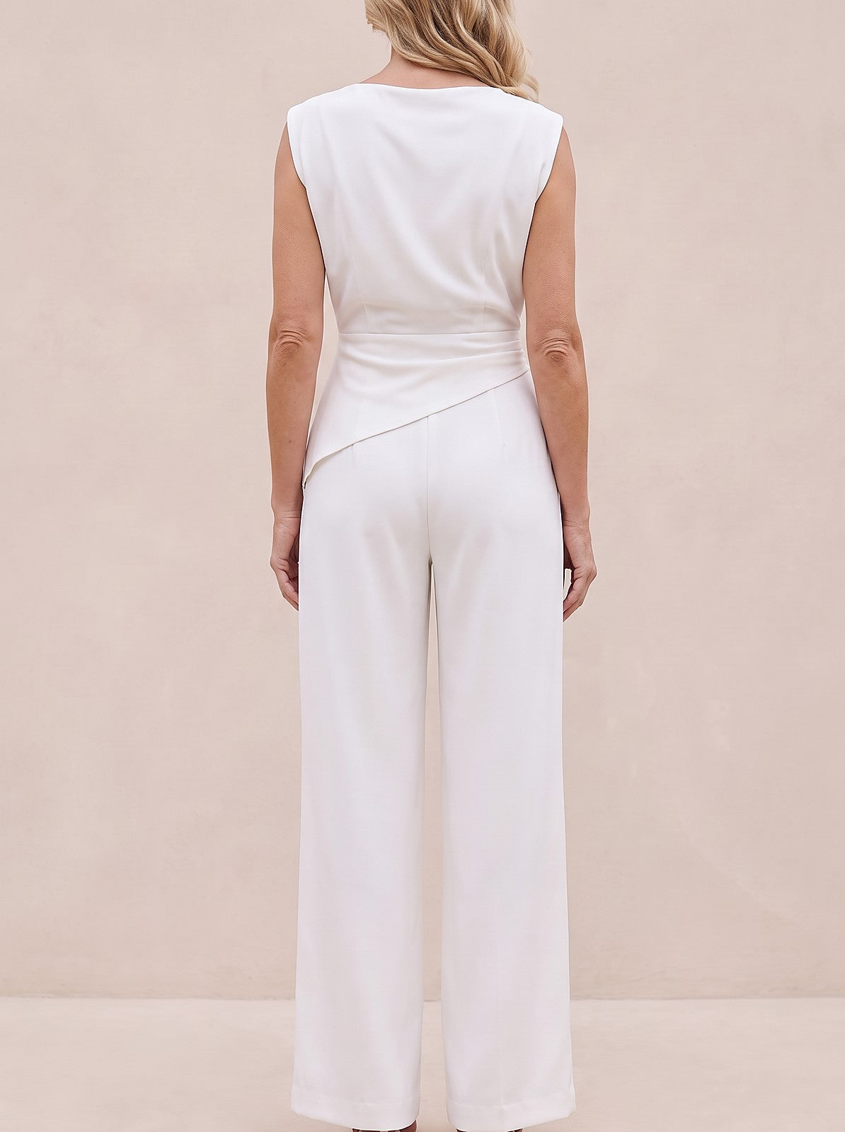 Women's Sleeveless Cowl Top and Trouser Set
