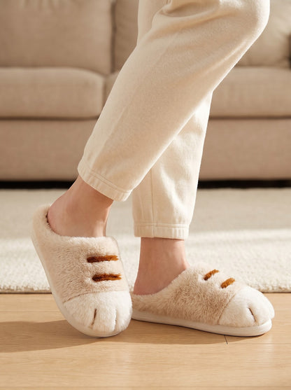 Women's Fluffy Faux Fur Slider Slippers