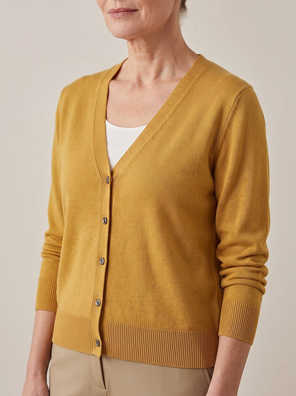 Women's Autumn V Neck Knit Cardigan