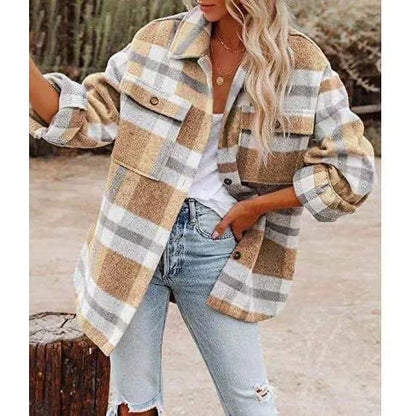 Women's Check Shirt Jacket