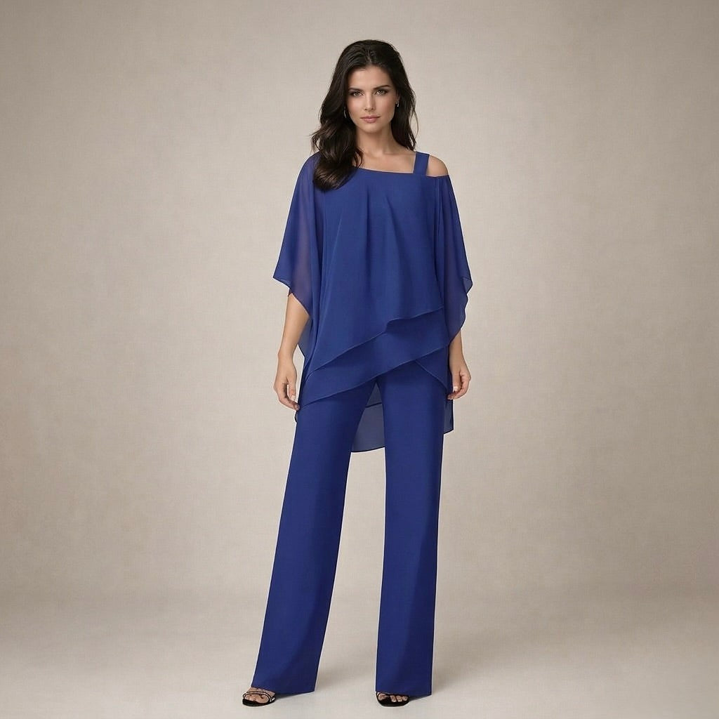 Women's One Shoulder Top and Trouser Co-ord