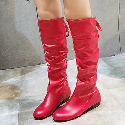 Women's Soft Shaft Tall Wedge Boots