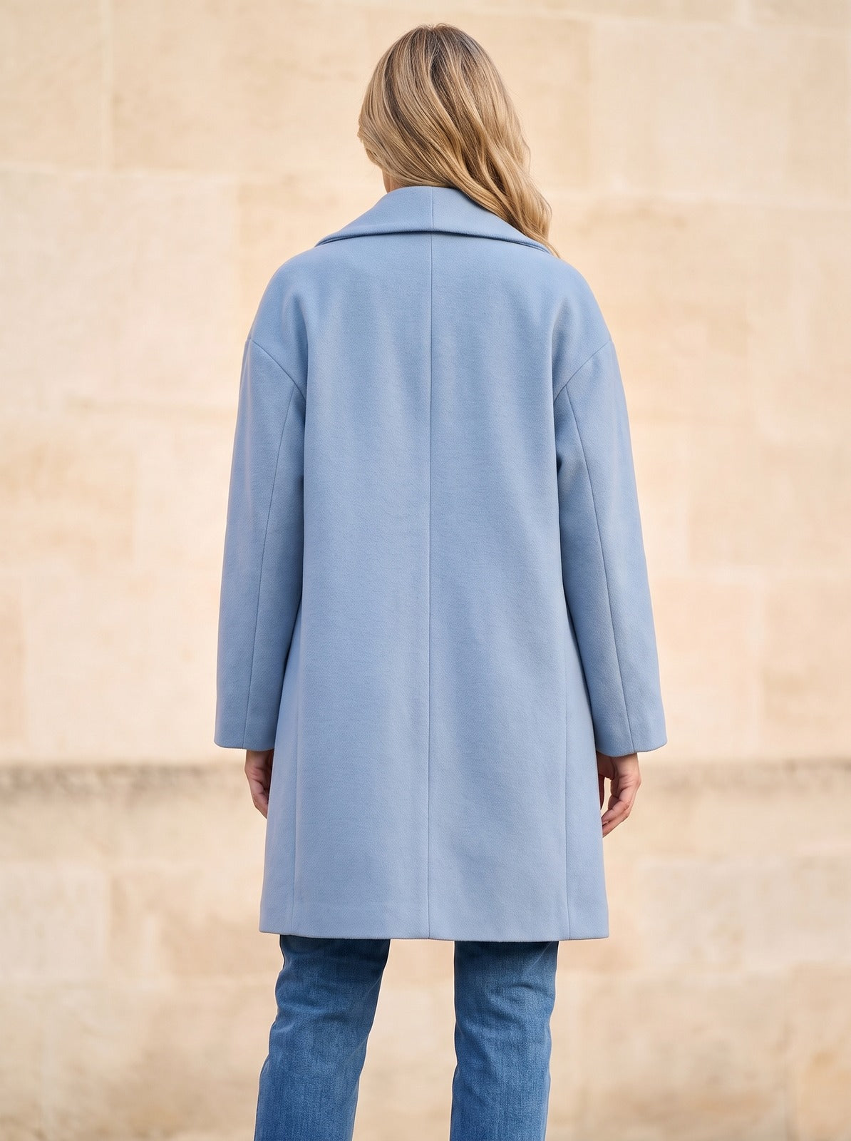 Women's Kimono Sleeve Shawl Collar Duster Coat
