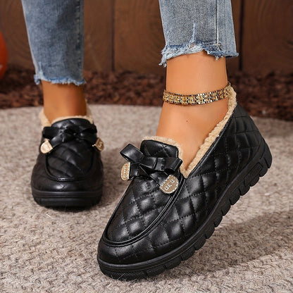 Women's Quilted Buckle Chunky Sole Slippers