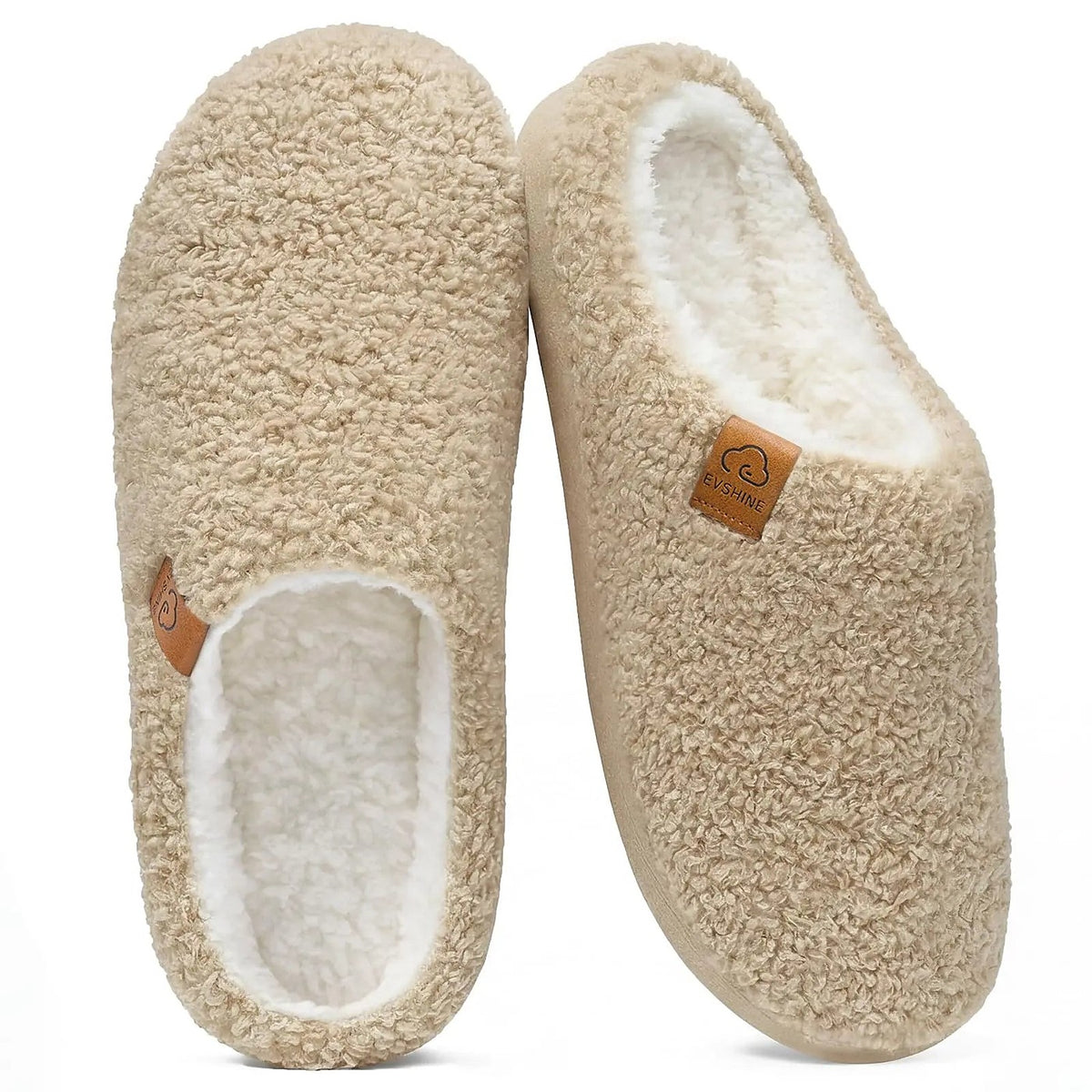 Women's Cushioned Fluffy Mule Slippers