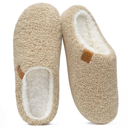 Women's Cushioned Fluffy Mule Slippers