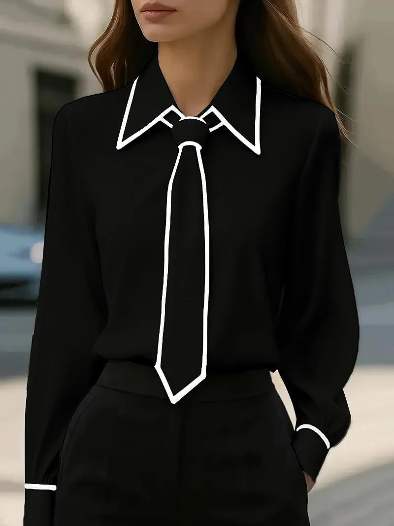 Women's Tie Detail Shirt Blouse