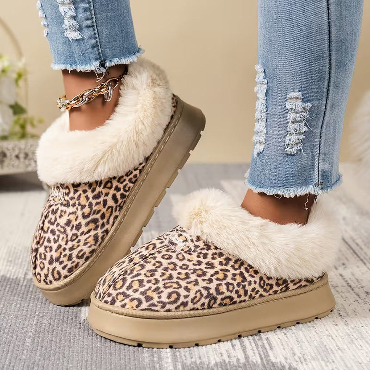 Women's Winter Platform Slipper Boots