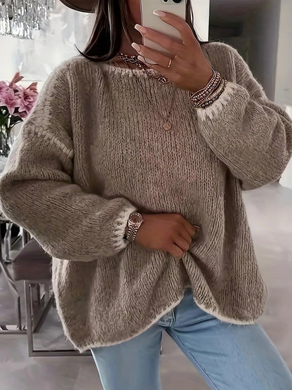 Women's Cosy Oversized Crew Neck Jumper