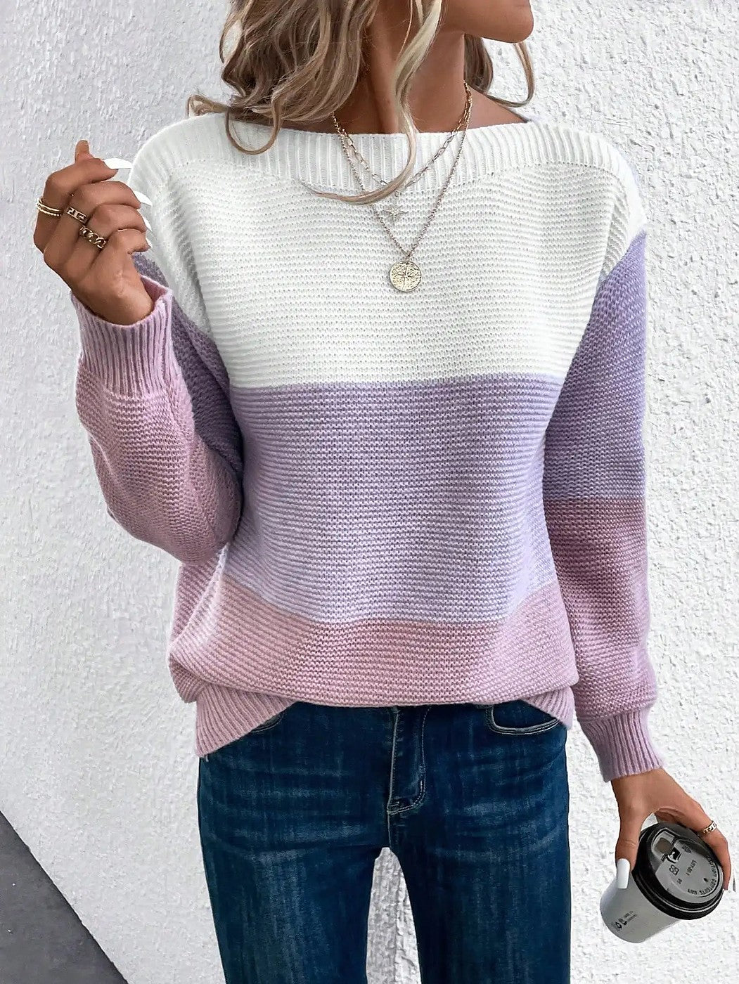 Women's Bardot Neck Stripe Jumper