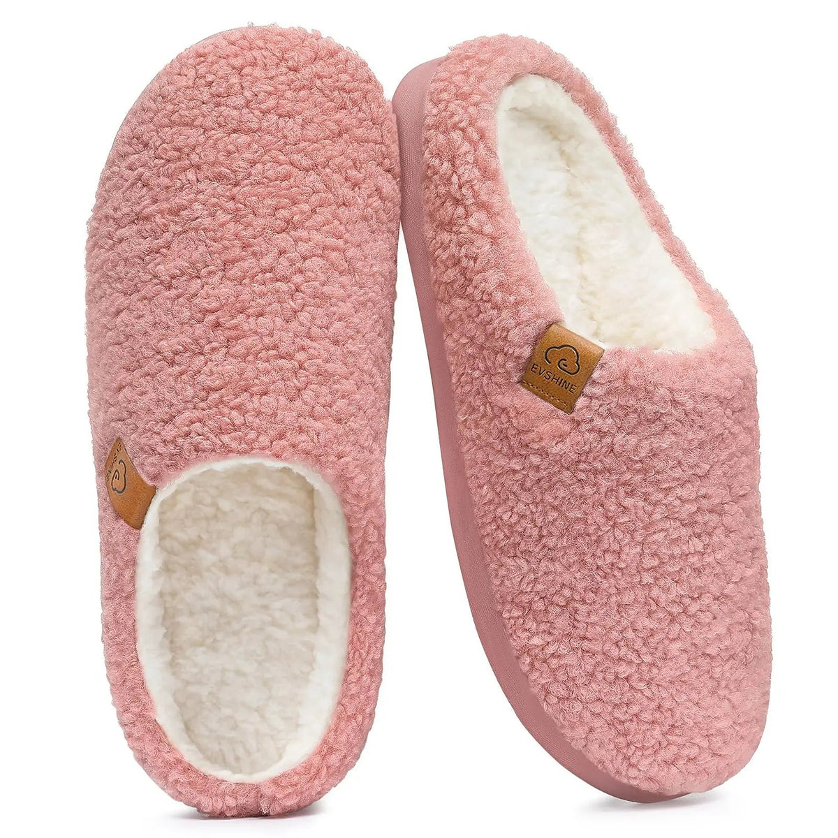Women's Cushioned Fluffy Mule Slippers