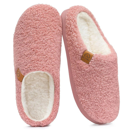 Women's Cushioned Fluffy Mule Slippers