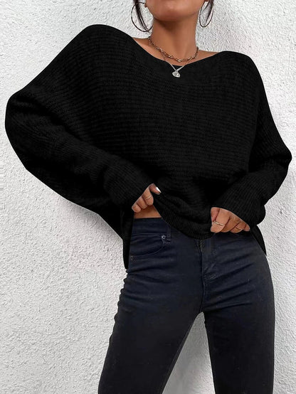 Women's Slouchy Bardot Knit Jumper