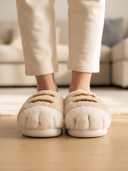 Women's Fluffy Faux Fur Slider Slippers