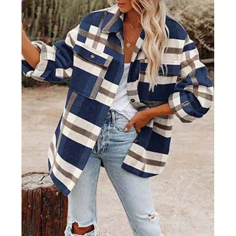 Women's Check Shirt Jacket