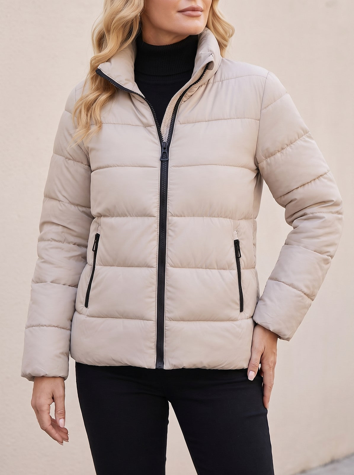 Women's Funnel Neck Puffer Jacket