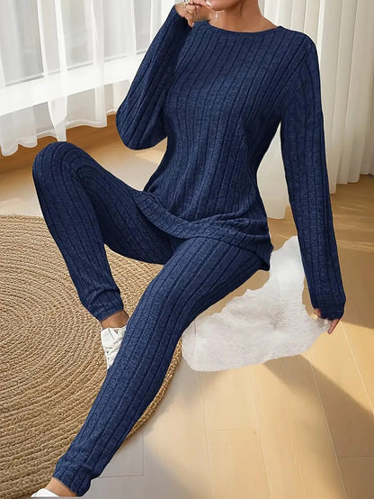 Women's Ribbed Top Legging Co Ord