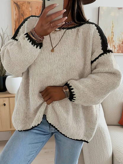 Women's Cosy Oversized Crew Neck Jumper